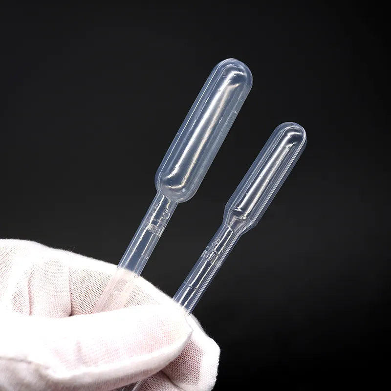 100PCS 0.2 /0.5 /1 /2 /3 /5 /10Ml Laboratory Pipette Plastic Disposable Graduated Container Liquid Dropper Equipment Straw