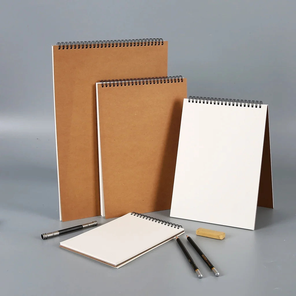 Professional Sketchbook Thick Paper Spiral Notebook Art School Supplies Pencil Drawing Notepad