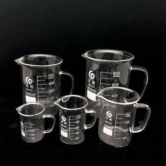 Borosilicate Glass Beaker with Handle 50ML - 2L