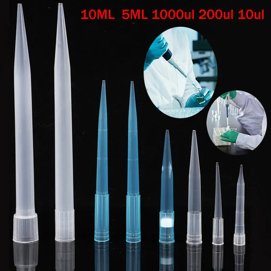 Professional Product Title: "Autoclavable Laboratory Pipette Tips in Various Sizes for Precise Liquid Handling in Medical and Educational Settings"
