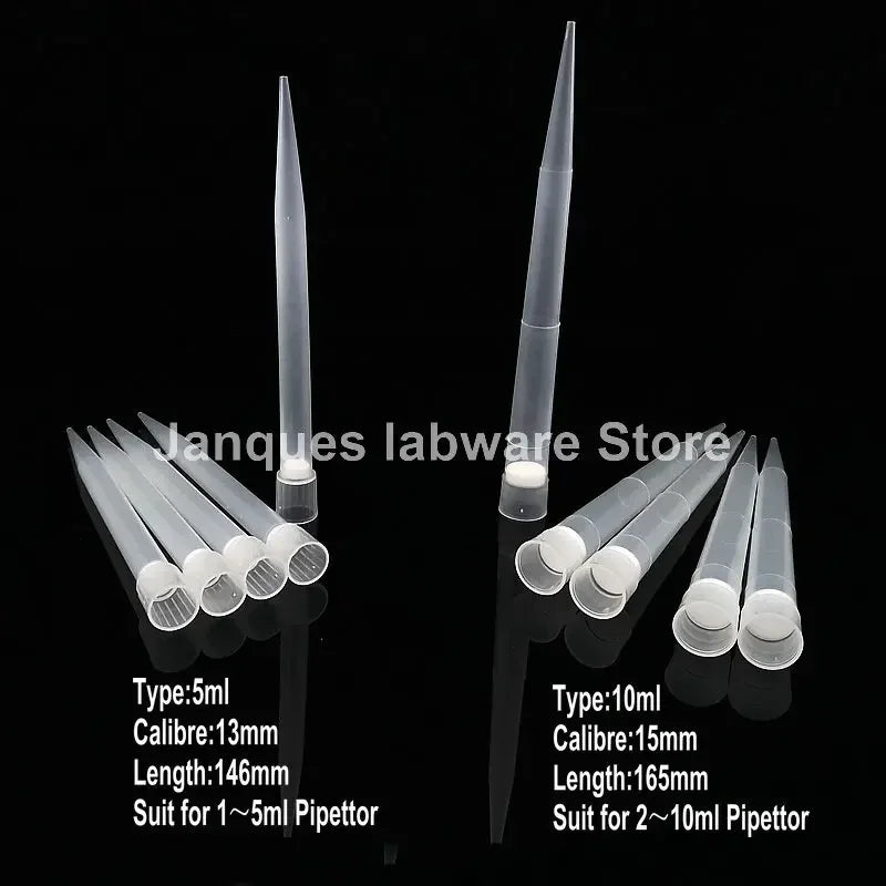 50Pcs to 1000Pcs Lab 10Ul 20Ul 50Ul 100Ul 200Ul 300Ul 1000Ul 5Ml 10Ml Pipettor Tip with Filter Element, PP Pipette Nozzle