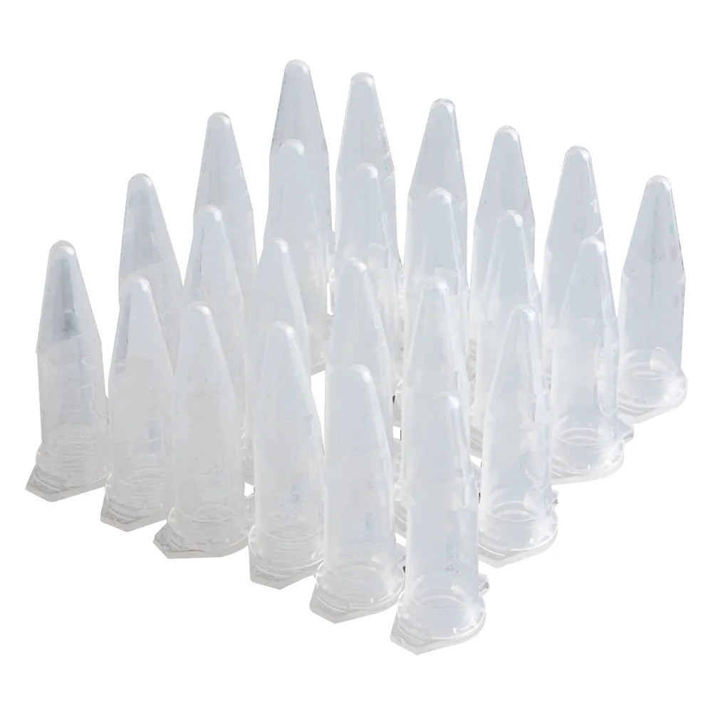 100PCS 1.5Ml Lab Mini Plastic Test Tube Centrifuge Vial Snap Cap 42X11Mm Clear