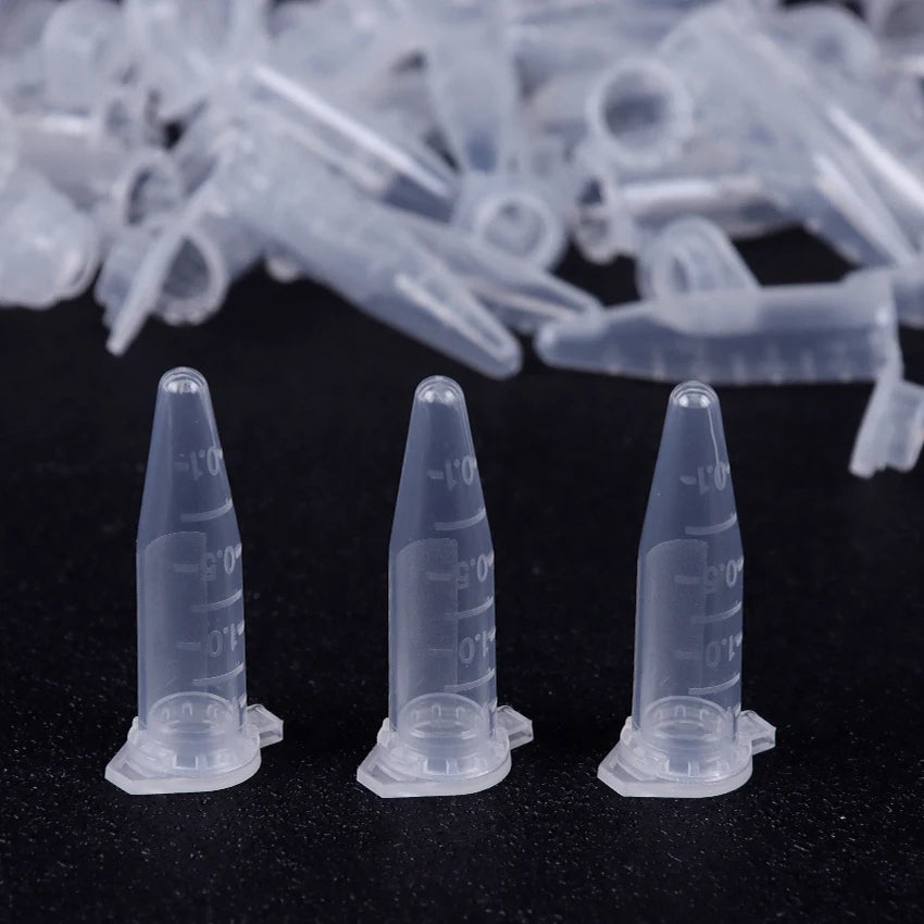 50Pcs/Lot 1.5ML Transparent Micro Plastic Centrifuge Tube Test Tube Snap Lid Laboratory Supplies Laboratory Container