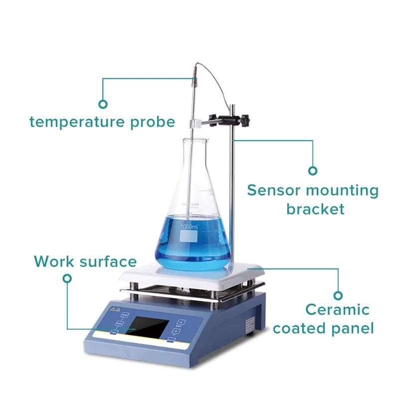 Magnetic Stirrer Hot Plate Lab Equipment Heating Stirrer Digital Display Magnetic Mixer with Stir Bar 3L 5L Liquid Stirrer 220V