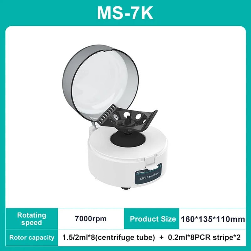 Pcr Centrifuge Machine Digital High-Speed Plasma Centrifuge Lab Microcentrifuge 4000Rpm 12000Rpm 0.2 - 2Ml Centrifuge Tube