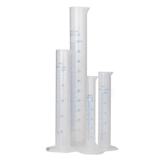 4PCS Measuring Cups Sufficient Laboratory Gauge Professional Tools Trial Tube Transparent Sturdy Cylinder for Measurement Usage