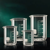Large Capacity High Borosilicate Glass Measuring Cup Transparent Graduated Cup Heat-Resistant Multifunctional Beaker