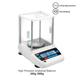 Analytical Balance High Precision 0.001G,1Mg Accuracy Digital Electronic Lab Scale round Tray with Calibration 200G/300G