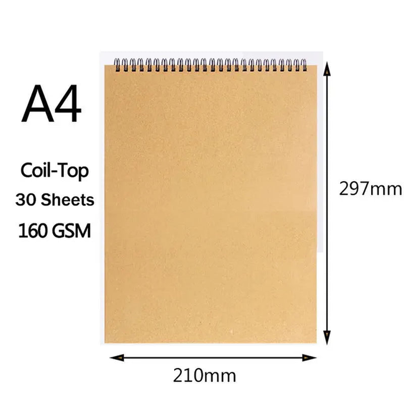 Professional Sketchbook Thick Paper Spiral Notebook Art School Supplies Pencil Drawing Notepad 