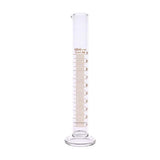 F2TE Thick Glass Graduated Measuring Cylinder 100 Ml Single Metric Scale Chemistry Lab Spout Measure