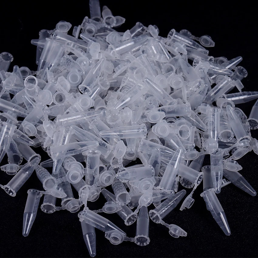 50Pcs/Lot 1.5ML Transparent Micro Plastic Centrifuge Tube Test Tube Snap Lid Laboratory Supplies Laboratory Container