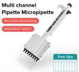 Multichannel Pipette Lab Equipment Manual Digital Adjustable Micropipette 8 Channels Pipette 12 Channels