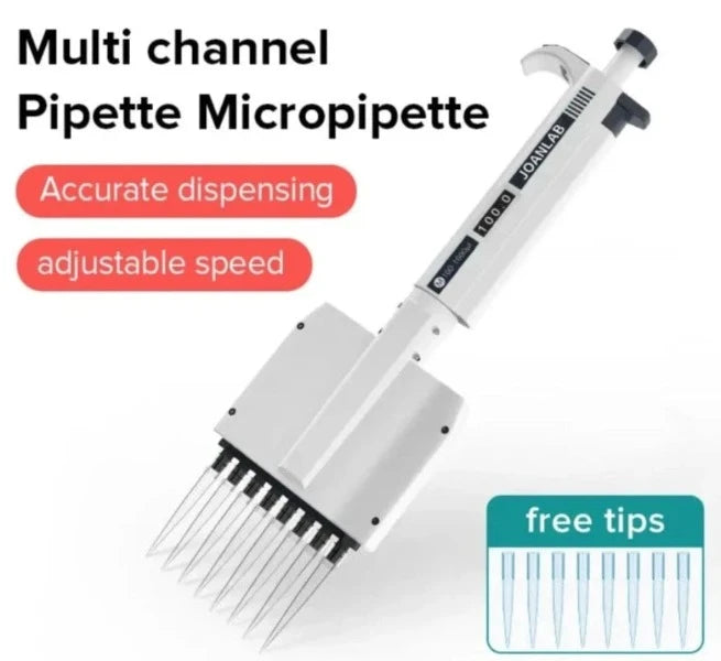 Multichannel Pipette Lab Equipment Manual Digital Adjustable Micropipette 8 Channels Pipette 12 Channels