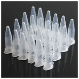 100PCS 1.5Ml Lab Mini Plastic Test Tube Centrifuge Vial Snap Cap 42X11Mm Clear