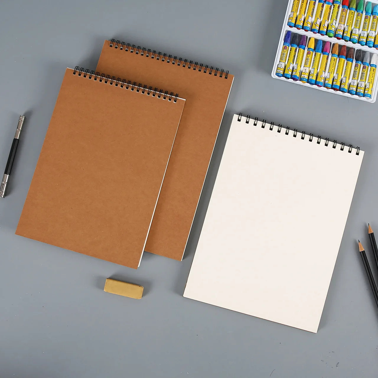 Professional Sketchbook Thick Paper Spiral Notebook Art School Supplies Pencil Drawing Notepad 
