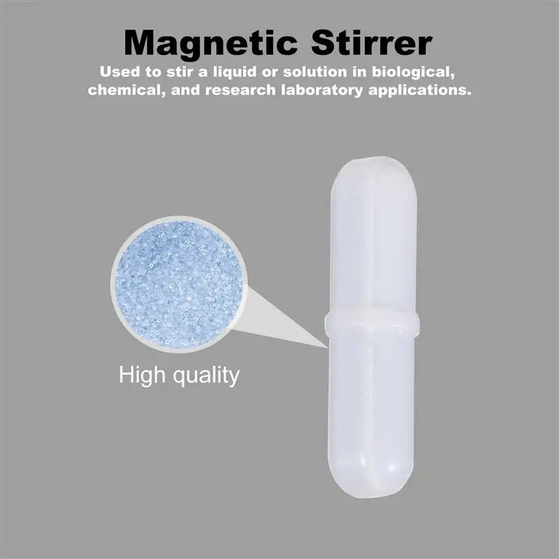 5 Pcs Laboratory Magnetic Bar Cylindrical Magnetic Stirrer Rod Magnetic Stirrer- Mixer Stir Bars Magnetic Stirrer for Laboratory