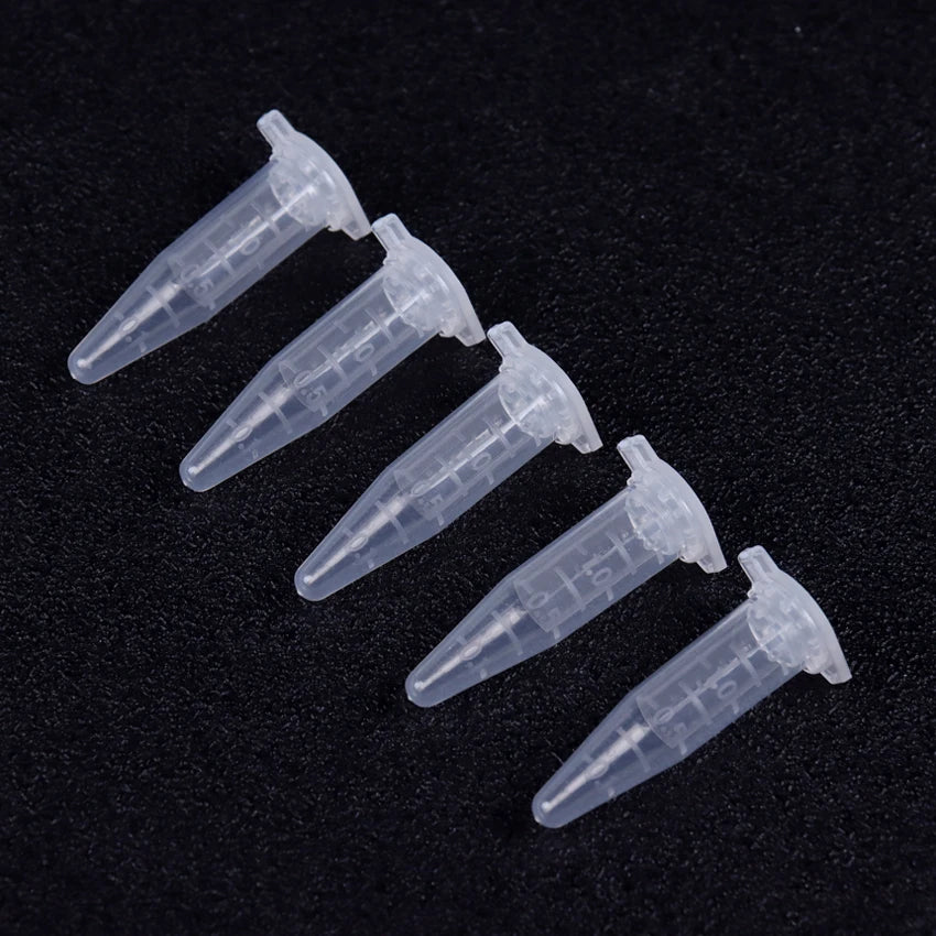 50Pcs/Lot 1.5ML Transparent Micro Plastic Centrifuge Tube Test Tube Snap Lid Laboratory Supplies Laboratory Container