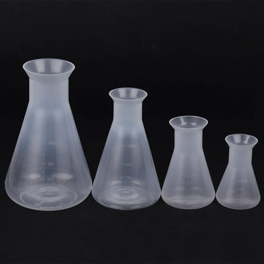 50/100/250/500Ml Plastic Erlenmeyer Flask Narrow Neck Conical Triangle Flask Chemistry Laboratory Analysis Instrument